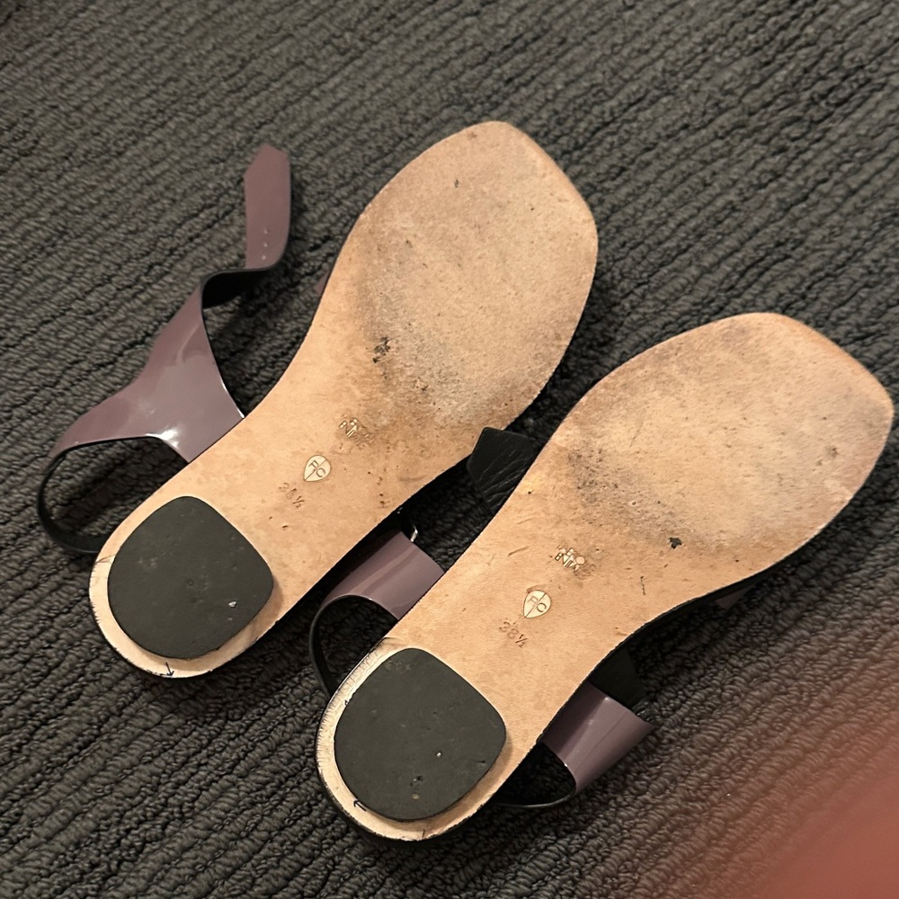 Rachel Comey Mauve and Black Sandals - Picture 3 of 6